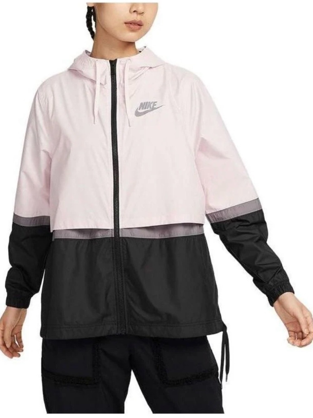 Nike Two-Tone Pink and Black Utility Wind Jacket